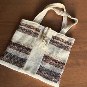 MARIA SVATINA MONTREAL - Vintage Handwoven Wool Tote